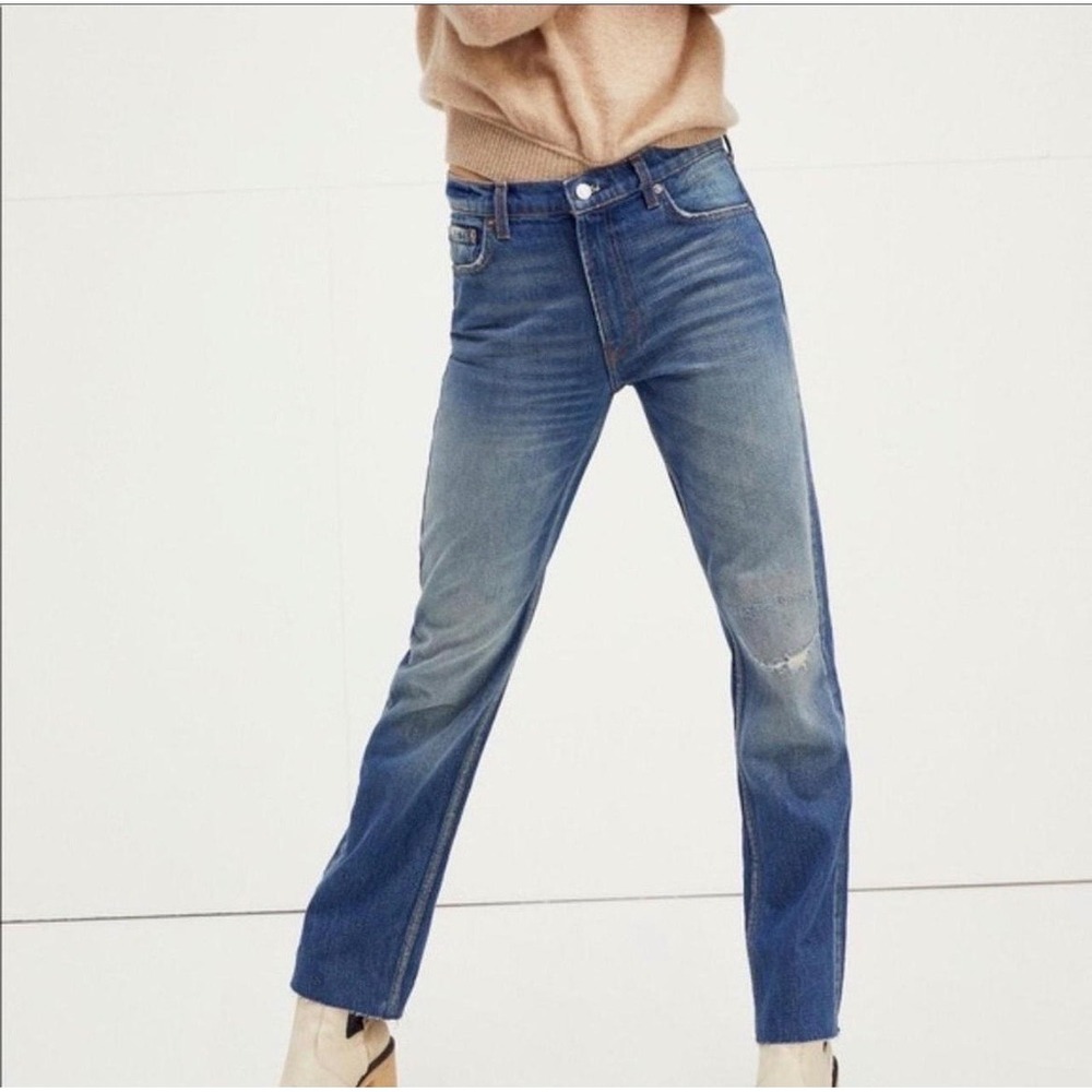 Free People Vixen Cigarette Jeans Vintage Indigo High Rise 26 OB1180494